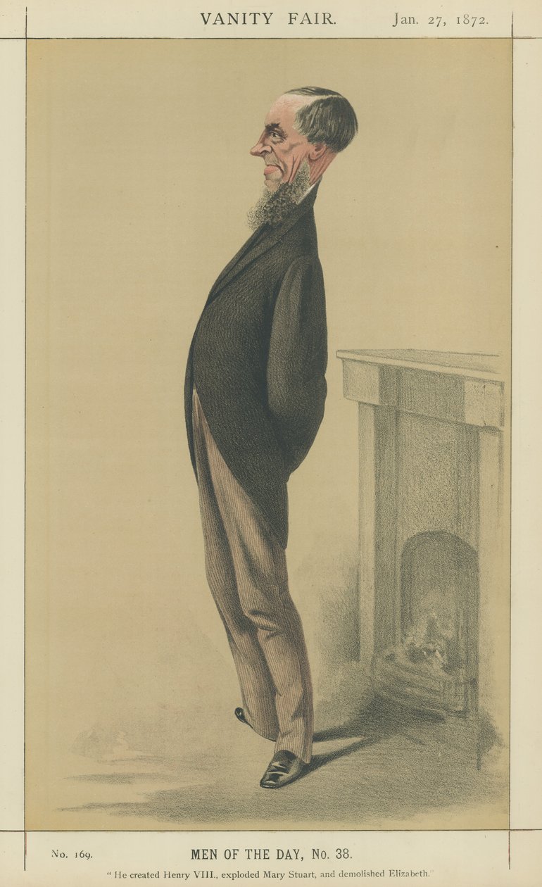 James Anthony Froude úr (színes litográfia) alkotó: Adriano Cecioni