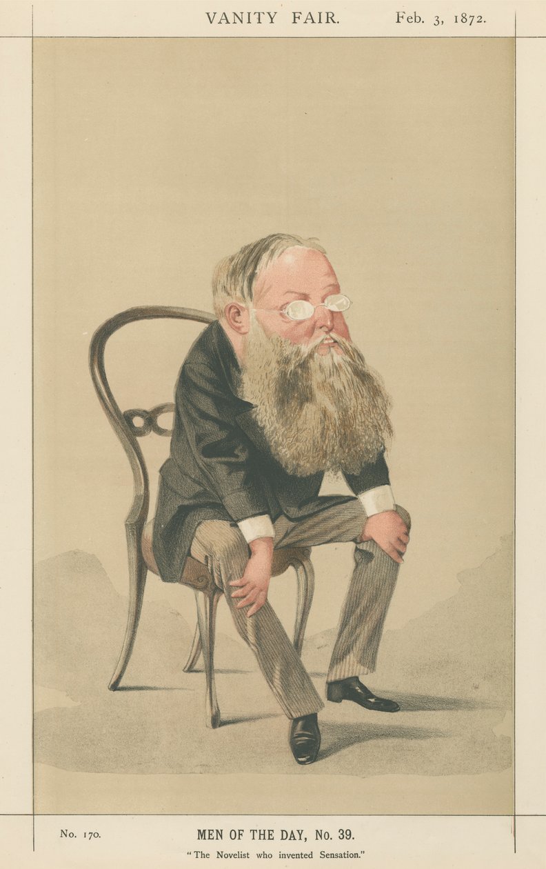 A Szenzációt feltaláló regényíró, Wilkie Collins (Vanity Fair sorozat) alkotó: Adriano Cecioni