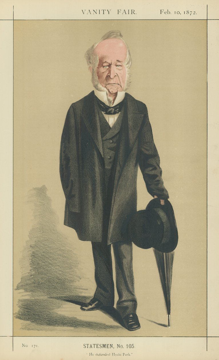 The Right Honourable Spencer Horatio Walpole (színes litográfia) alkotó: Adriano Cecioni