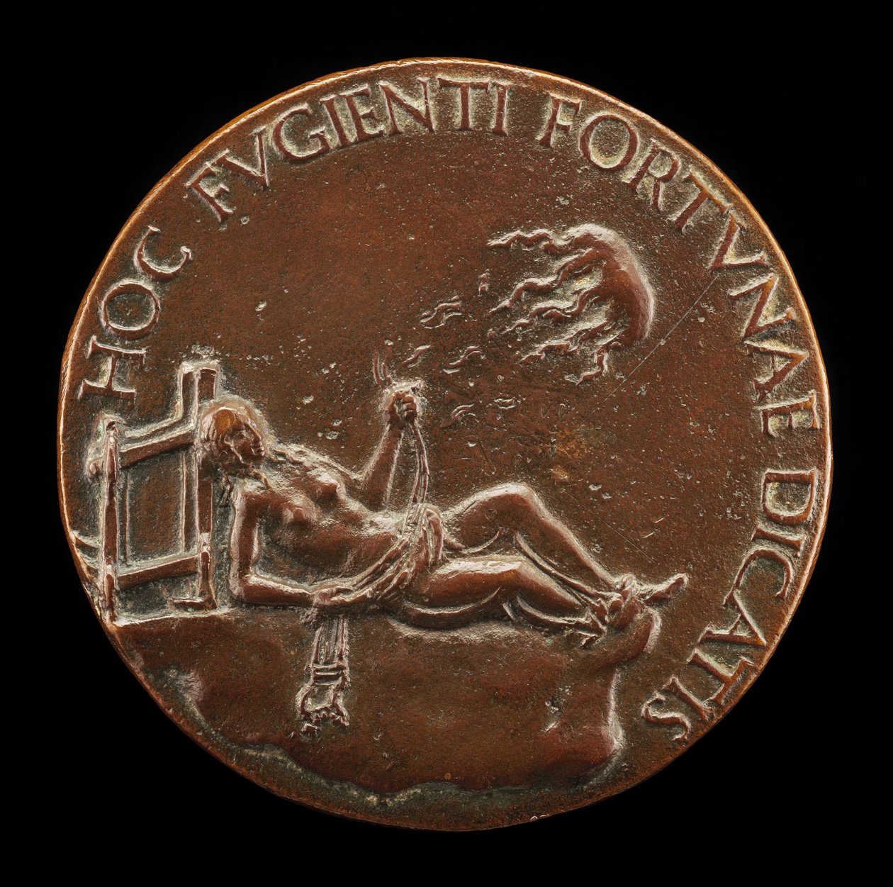 Kantárt tartó női alak [fordítva], valószínűleg 1502 után. alkotó: Adriano Fiorentino