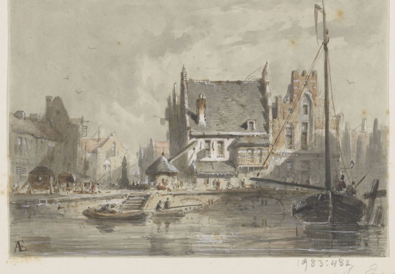 Arc Bruges-ben alkotó: Adrianus Eversen (signed by artist)