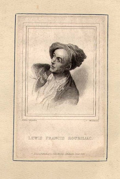 Louis Francois Roubillac (1702-62) portréja, amelyet W.C. metszett Edwards alkotó: Adrien (after) Carpentiers