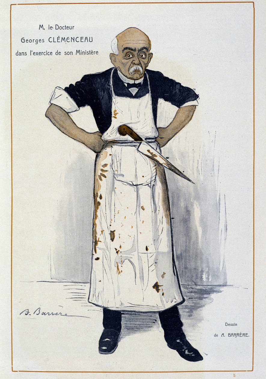 Clémenceau mint hentes – Barrère, a „” Fantasio” című filmben 1906.10.01-től alkotó: Adrien Barrere