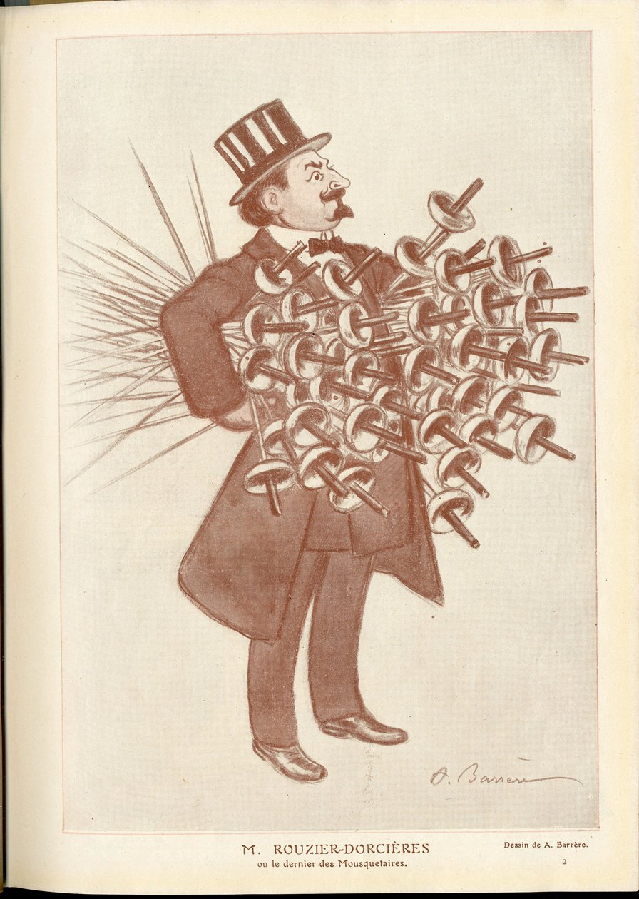 Fantasio, kb. 1912_4_1 - A Barrere (1874-1931) illusztrációja: Vívás - Rouzier Dorcieres alkotó: Adrien Barrere