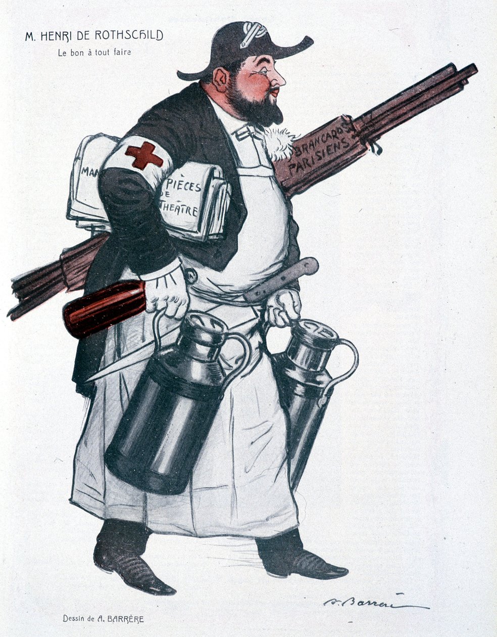 Henri de Rothschild – Barrère, a „” Fantasio” című filmben, 1907.10.01. alkotó: Adrien Barrere
