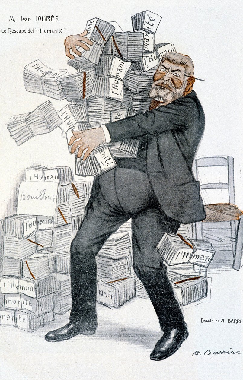 Jean Jaures, az emberiség „” túlélője”” – Adrien Barrere (1877-1931), az 1906. 11. 01-i „” Fantasio”-ban alkotó: Adrien Barrere