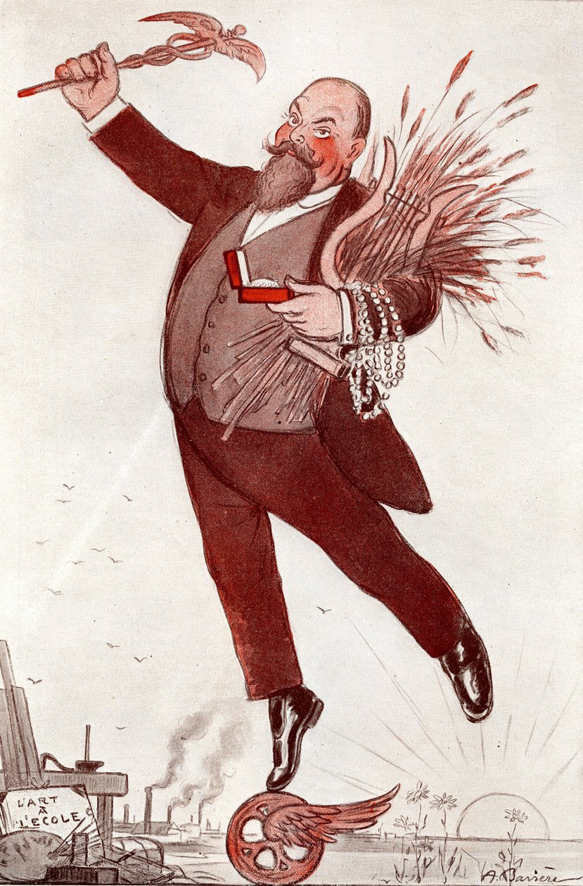 Maurice Couyba (1866-1931) költő és politikus portréja (Maurice Boukay) – Adrien Barrere (1874-1931) rajza a „” FANTASIO””” 1911-ből származik alkotó: Adrien Barrere