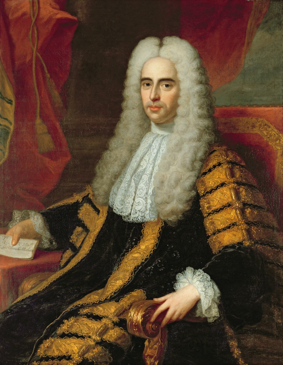Rt Hon John Methuen, mint Írország kancellárjának portréja alkotó: Adrien Carpentiers