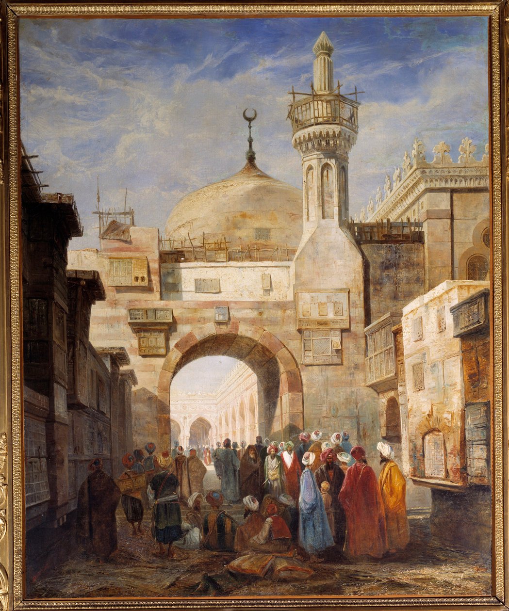 Kilátás egy mecsetre Kairóban Adrien Dauzats (1804-1868) festménye, 19. századi Blois, Szépművészeti Múzeum alkotó: Adrien Dauzats