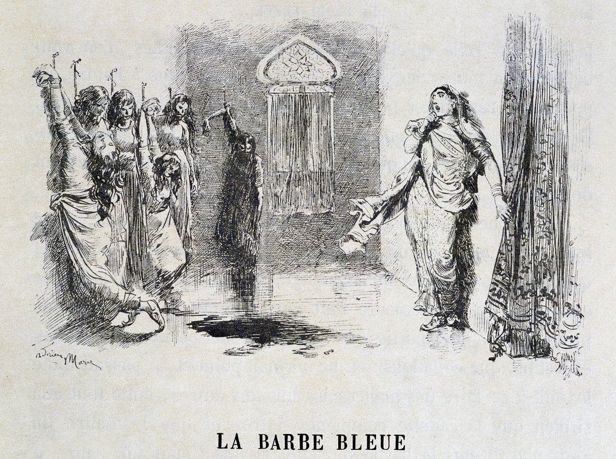 Beard Bleue – Charles Perrault „Les Tales de Fées” című filmjében, Adrien Marie illusztrációi alkotó: Adrien Emmanuel Marie