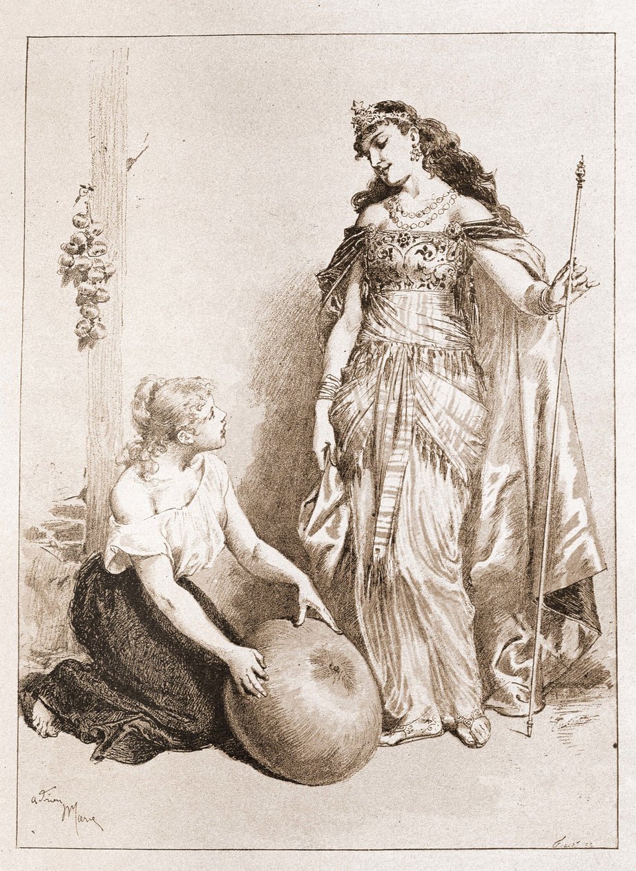Hamupipőke - Charles Perrault „A tündérmesékben”, Adrien Marie illusztrációi alkotó: Adrien Emmanuel Marie