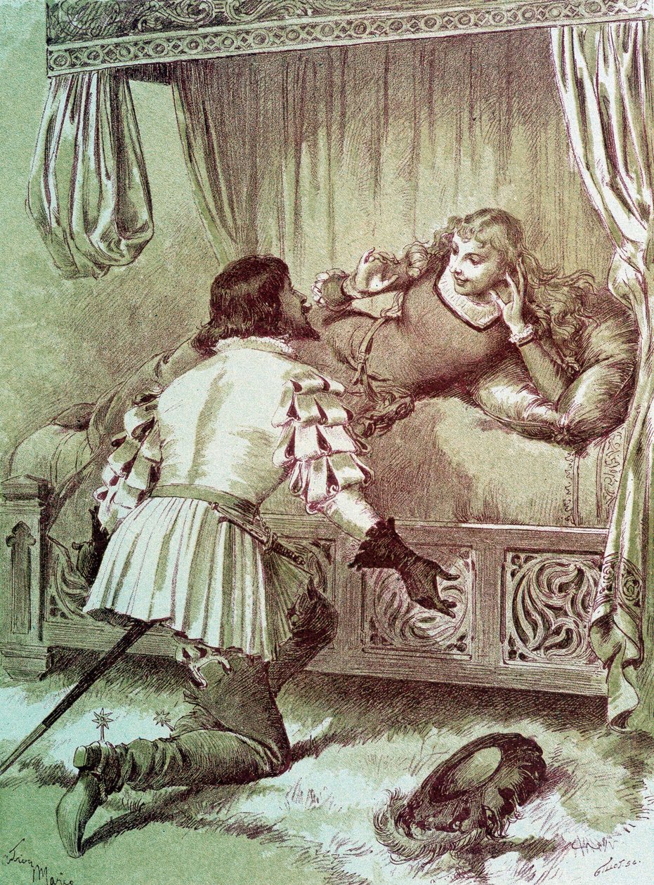 Csipkerózsika – Charles Perrault „Les Contes de Fées” című filmjében, Adrien Marie illusztrációi alkotó: Adrien Emmanuel Marie