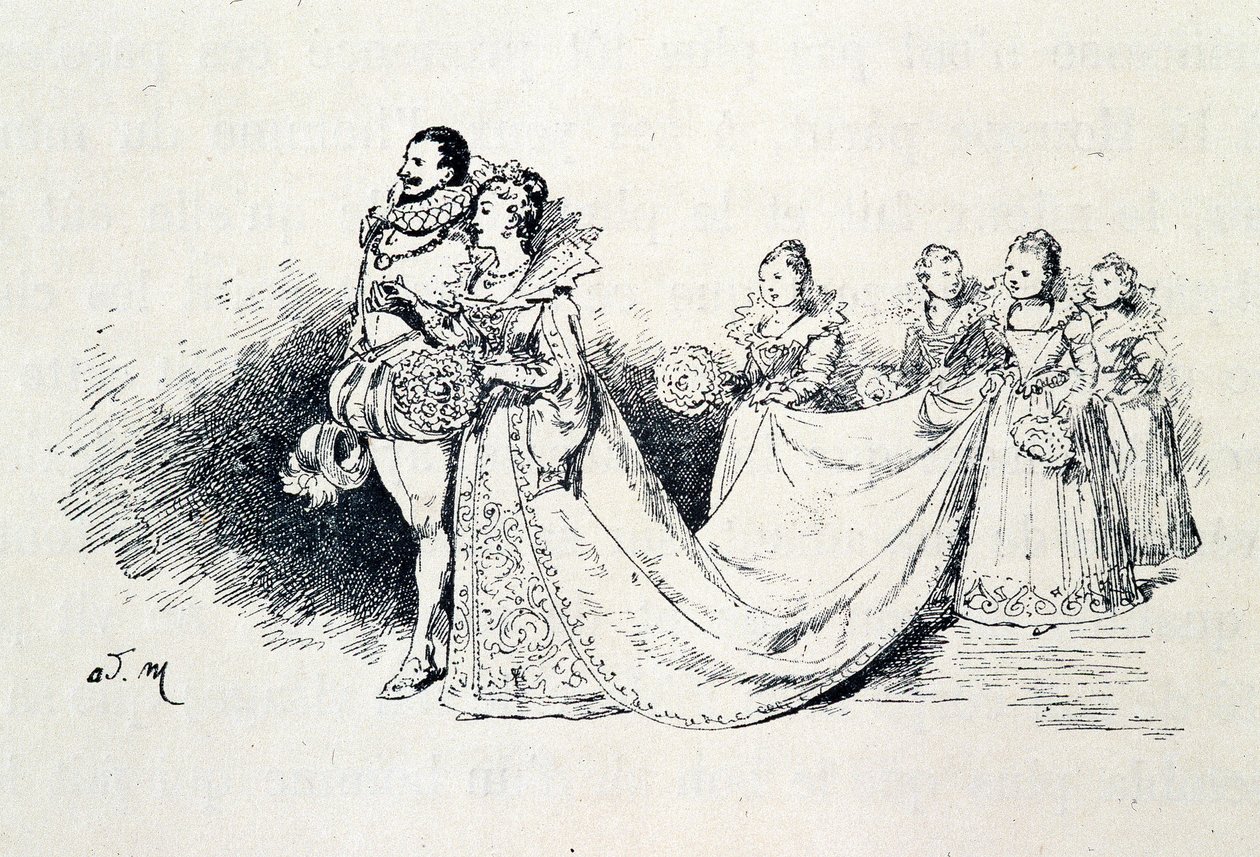 Riquet a la Houppe – Charles Perrault „A tündérmesékben”, Adrien Marie illusztrációi alkotó: Adrien Emmanuel Marie