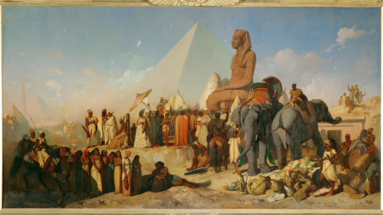 Cambyses és Psammetich alkotó: Jean Adrien Guignet