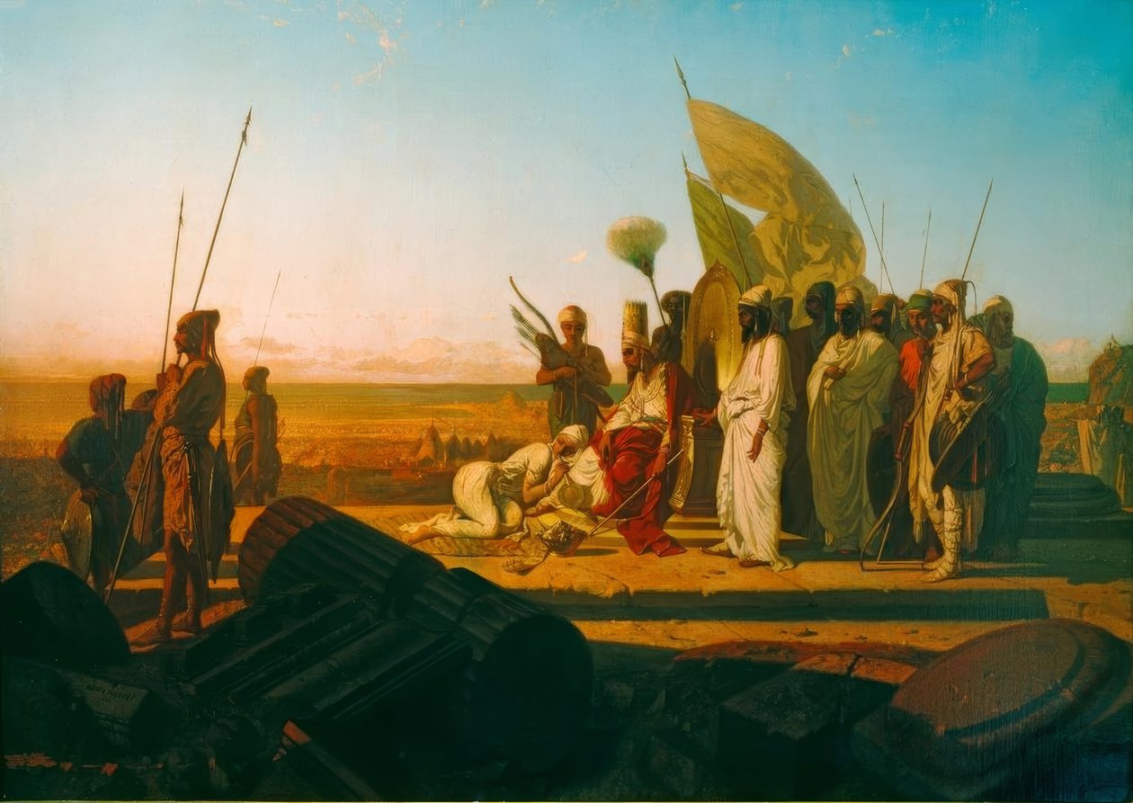Xerxes am Hellespont alkotó: Jean Adrien Guignet