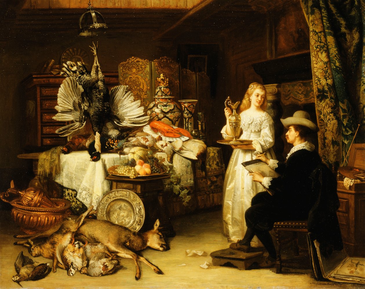 A Művész Stúdiója, 1879 alkotó: Adrien Joseph Verhoven Ball