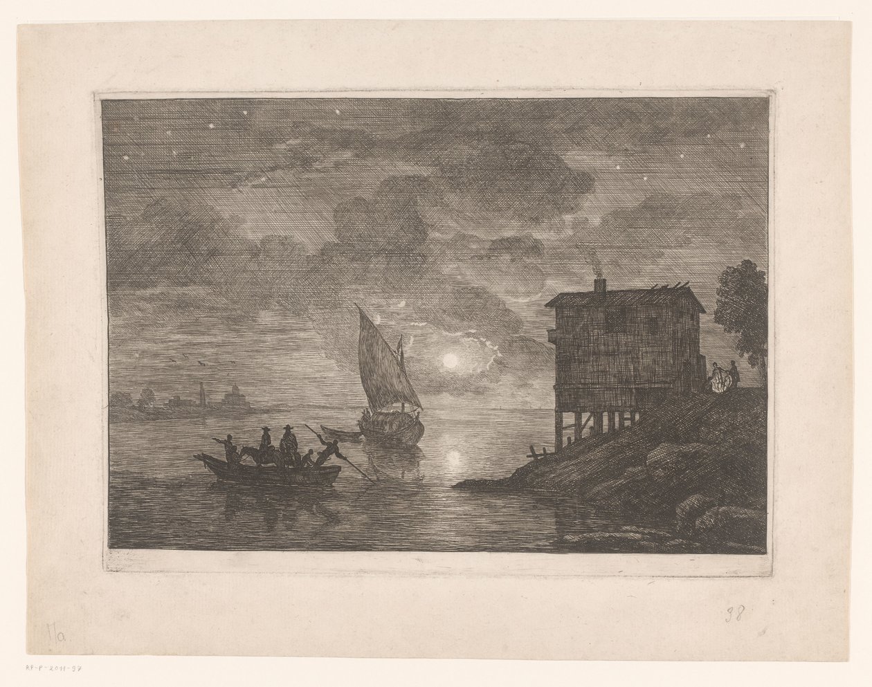 Komp éjjel le baco alkotó: Adrien Manglard (attributed to)
