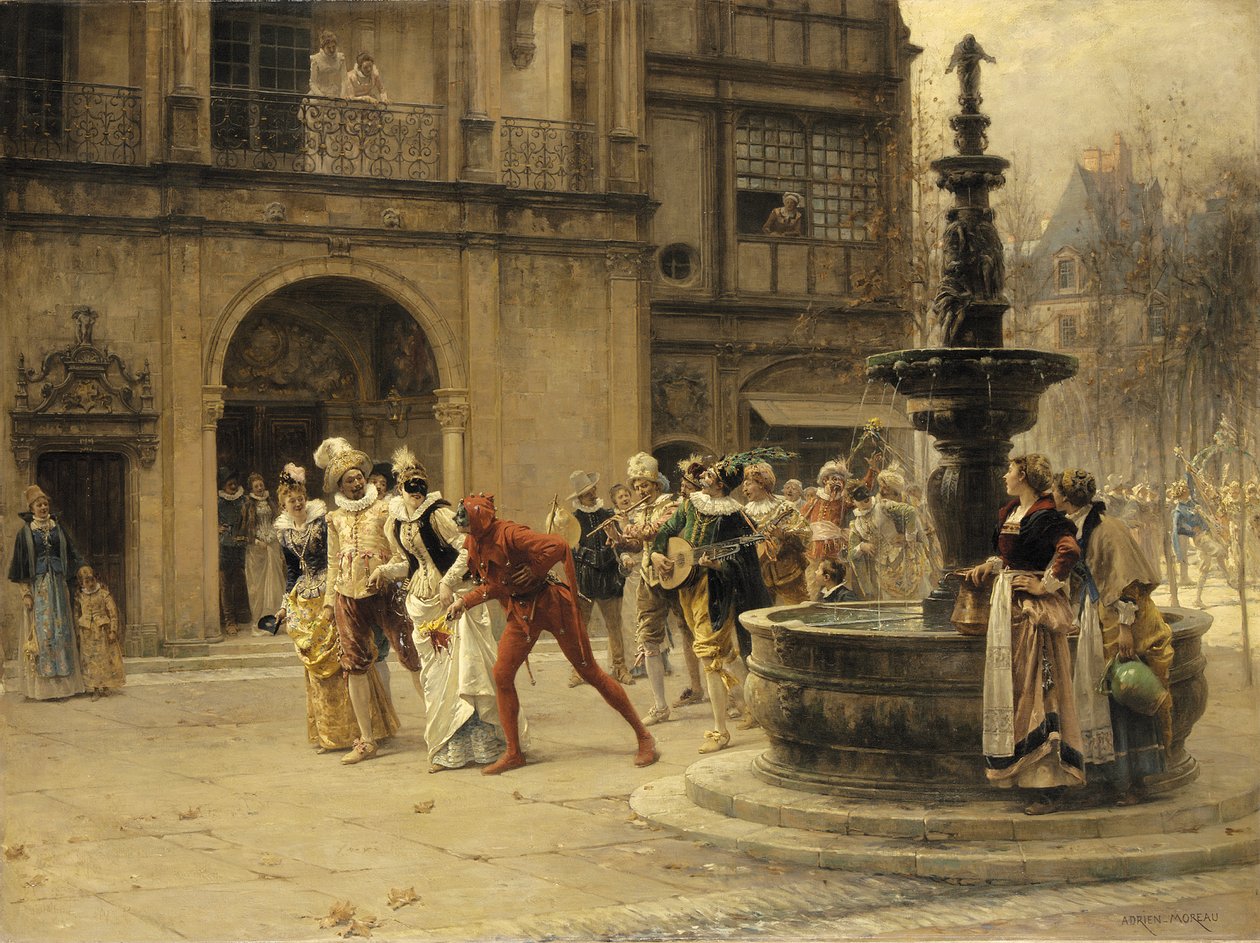 A farsangi körmenet alkotó: Adrien Moreau