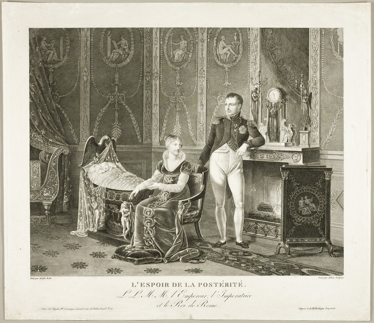 Az utókor reménysége: Róma császára, császárnéja és királya alkotó: Adrien Pierre Francois Godefroy