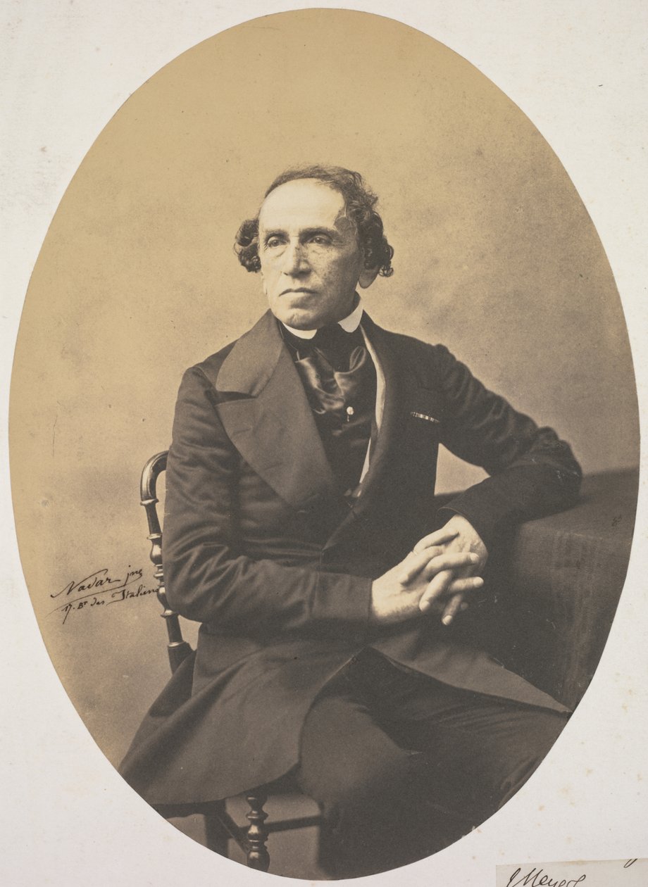Giacomo Meyerbeer (1791-1864) portréja alkotó: Adrien Tournachon