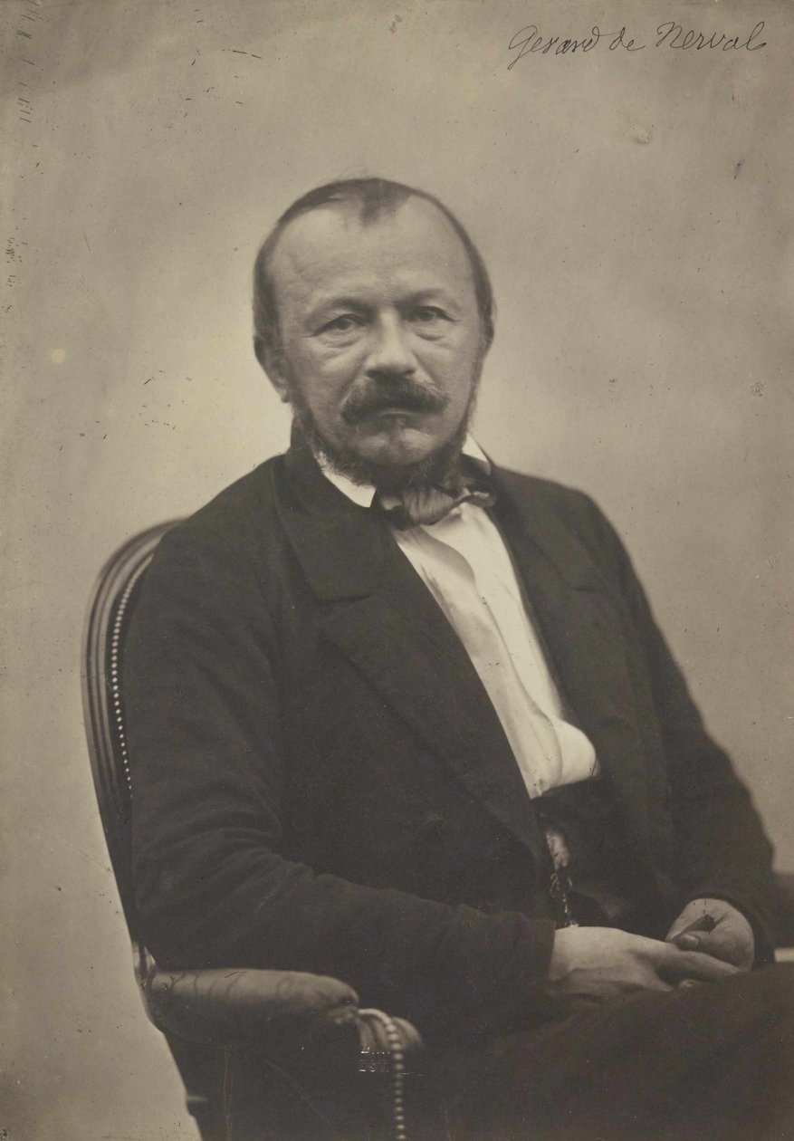 Gerard de Nerval portréja 1808-1855, 1854. alkotó: Adrien Tournachon