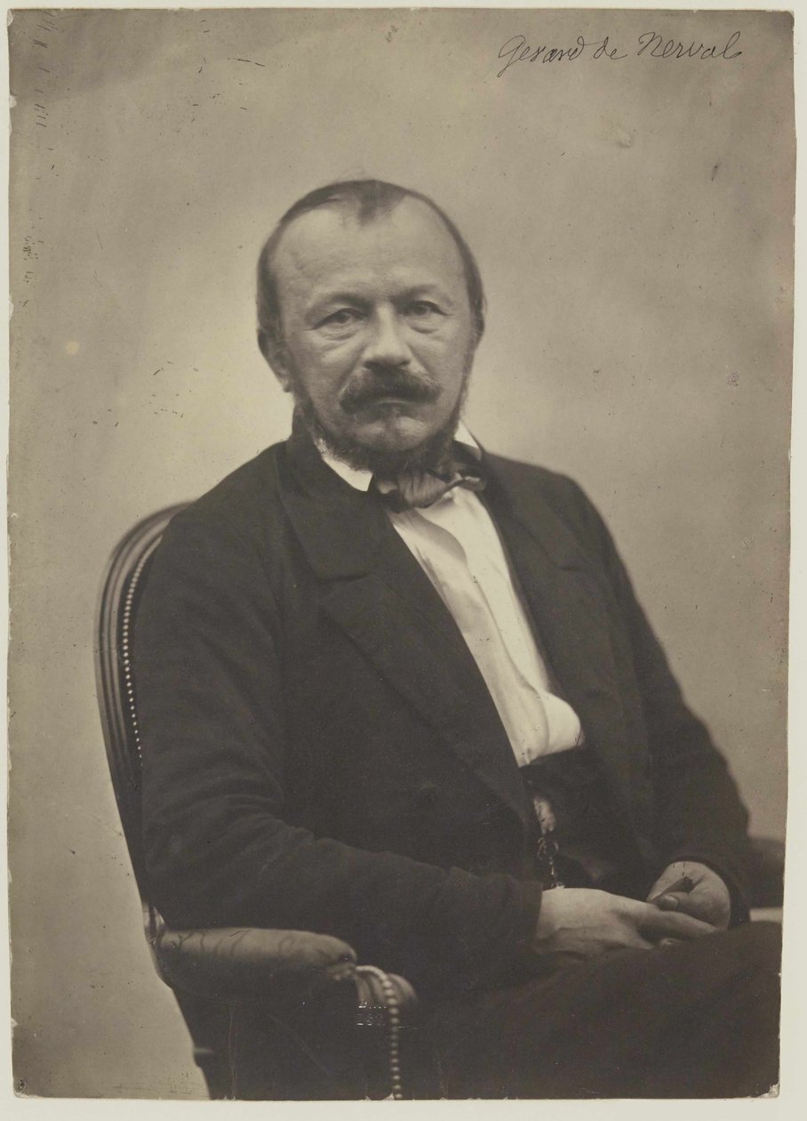Gerard de Nerval portréja 1808-1855, 1854. alkotó: Adrien Tournachon