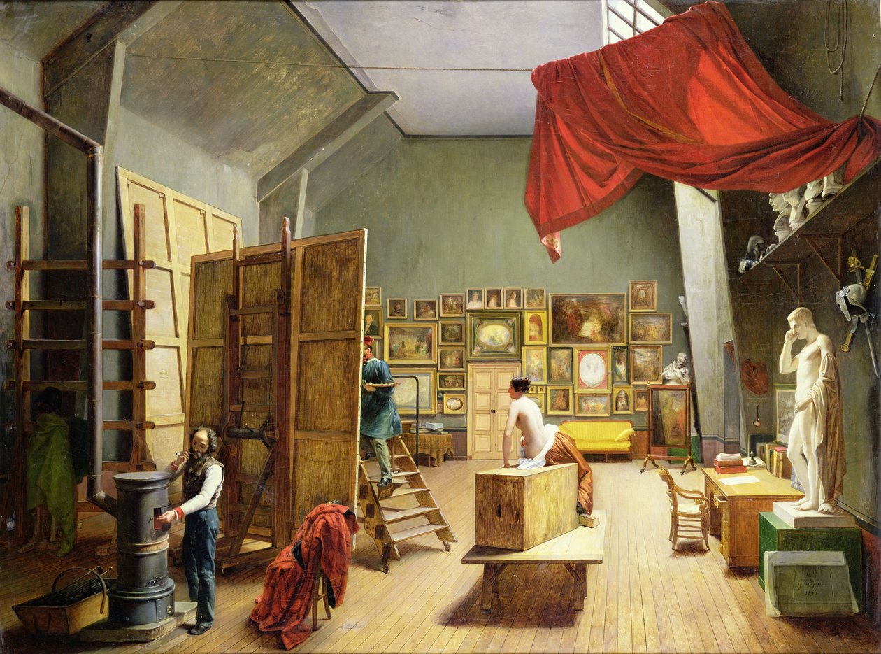 Abel de Pujol műtermének belseje (1787-1861) 1836 alkotó: Adrienne Marie Grandpierre Deverzy