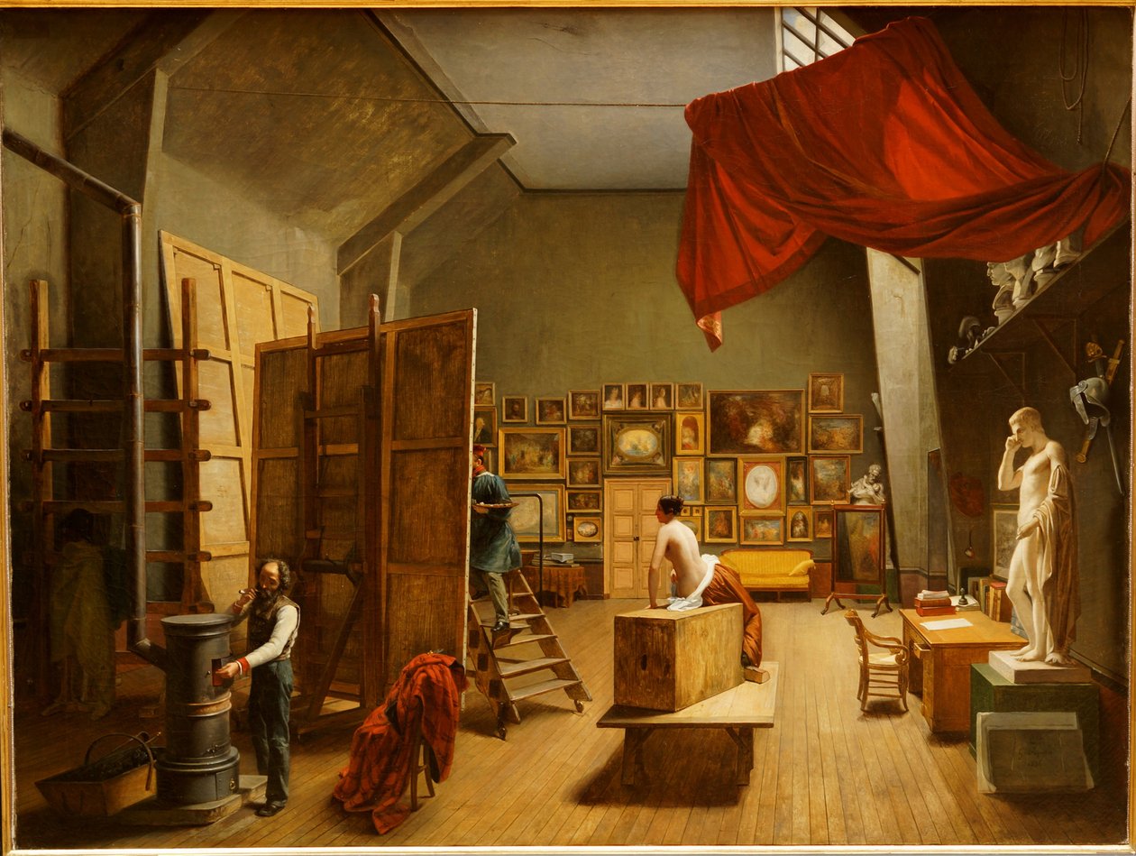 Abel de Pujol stúdióbelsője alkotó: Adrienne Marie Louise Grandpierre Deverzy