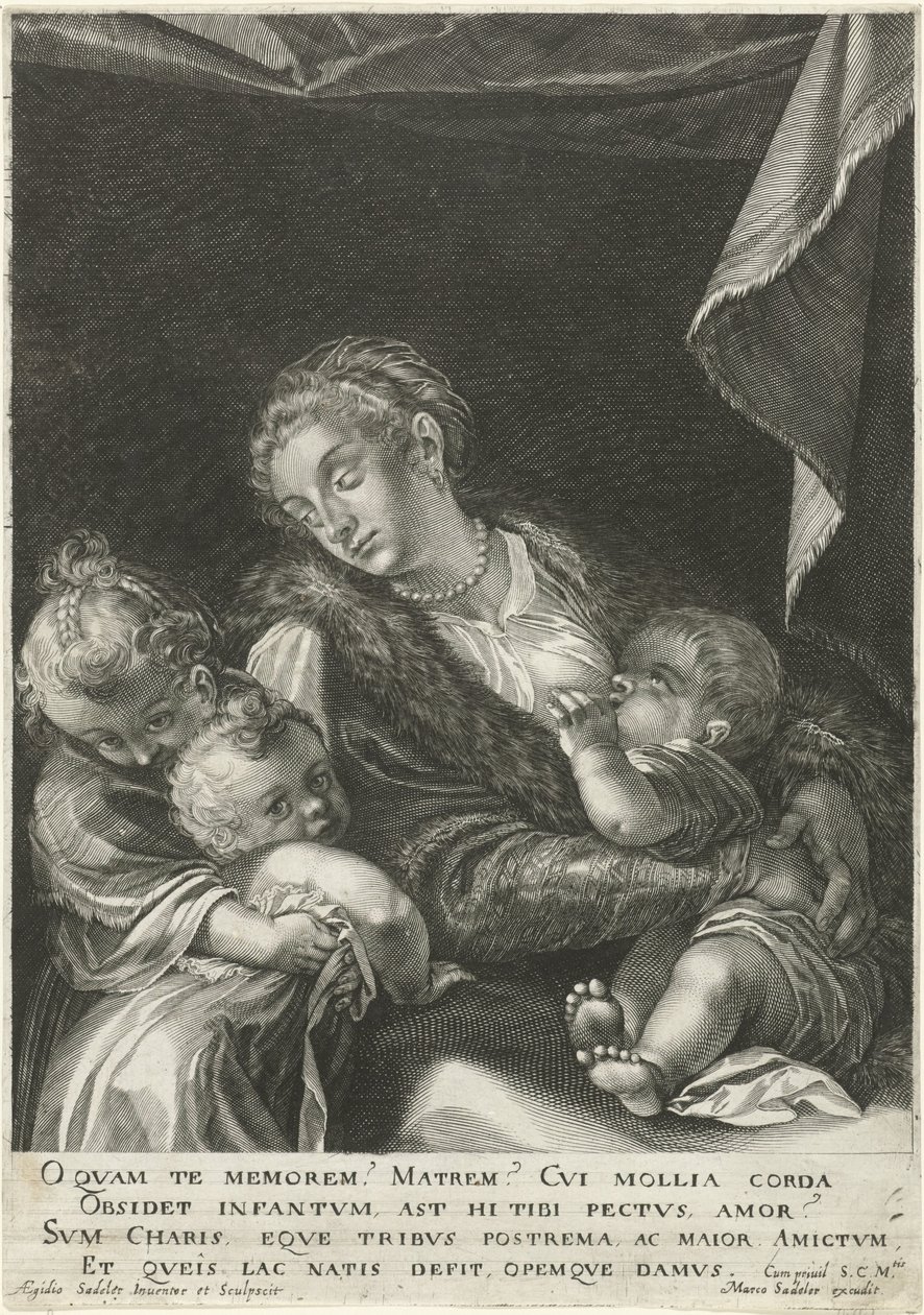 Szerelem / Caritas alkotó: Egidius  Sadeler (II)
