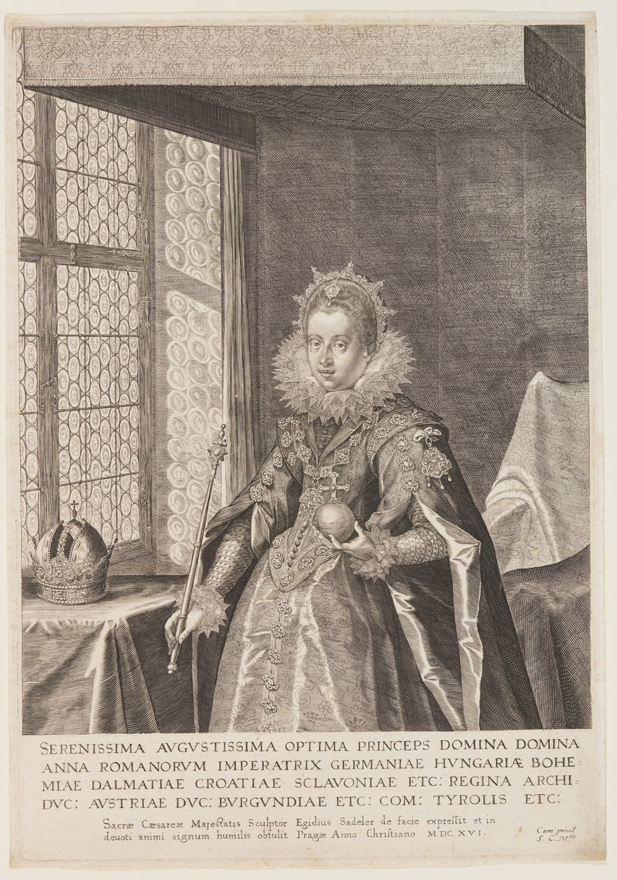 Anna, Mátyás császár felesége alkotó: Aegidius Sadeler II