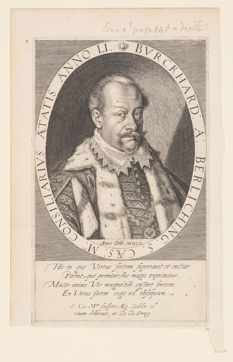 Burkhard von Berlichingen, II. Rudolf tanácsosa alkotó: Aegidius Sadeler II