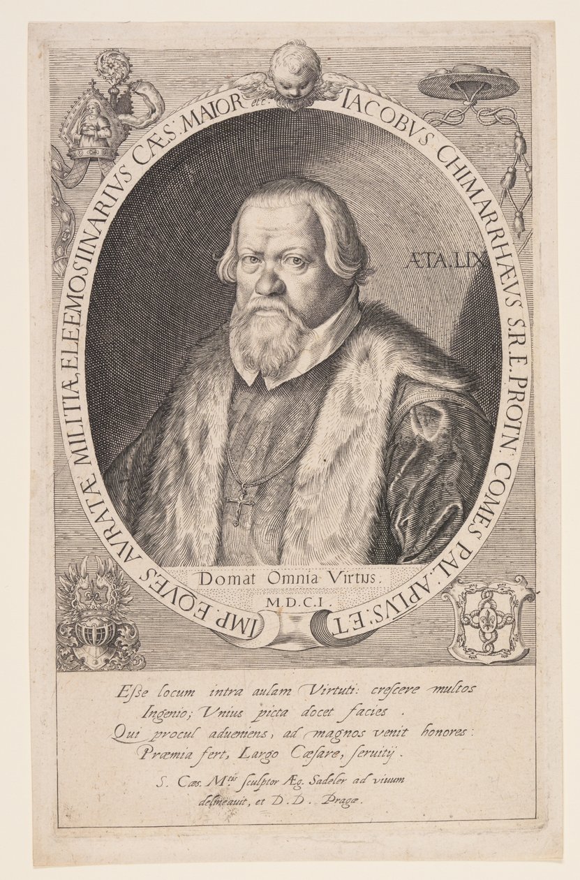 Jacob Chimarrhaeus, II. Rudolf nagymonitora alkotó: Aegidius Sadeler II