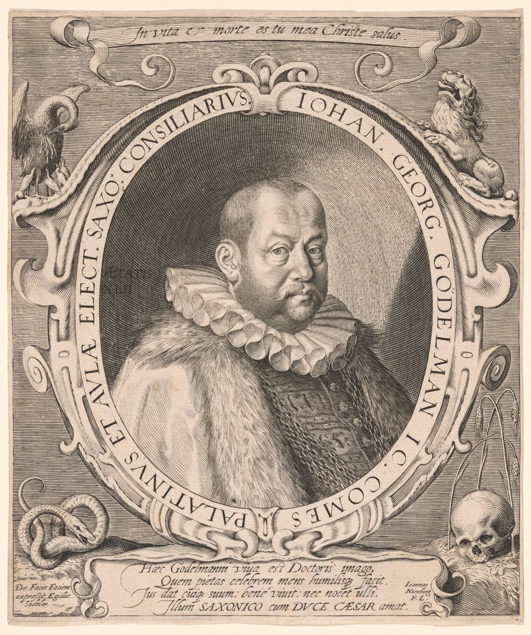 Johann Georg von Gödelmann, jogászprofesszor, diplomata alkotó: Aegidius Sadeler II