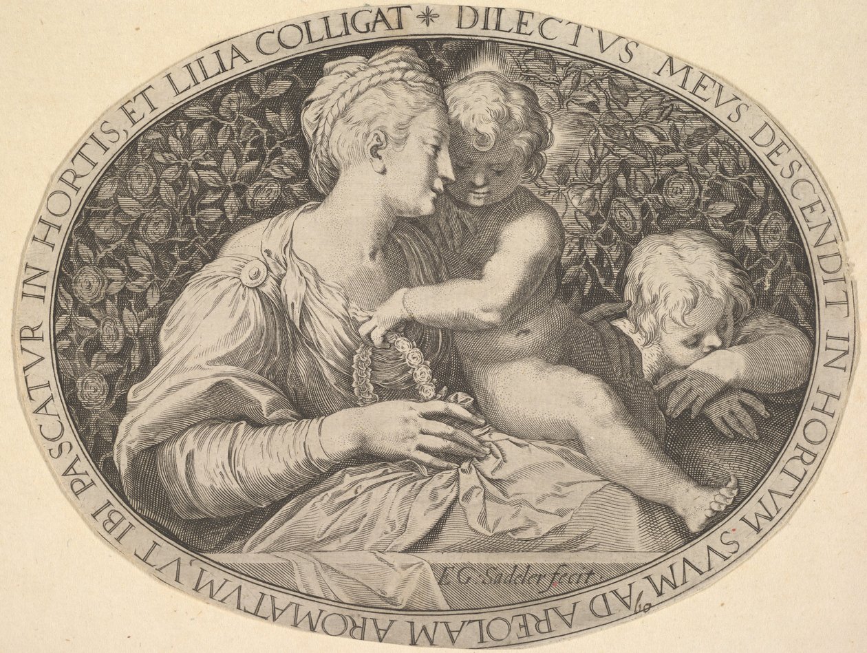 Madonna és Gyermek.n.d. alkotó: Aegidius Sadeler II
