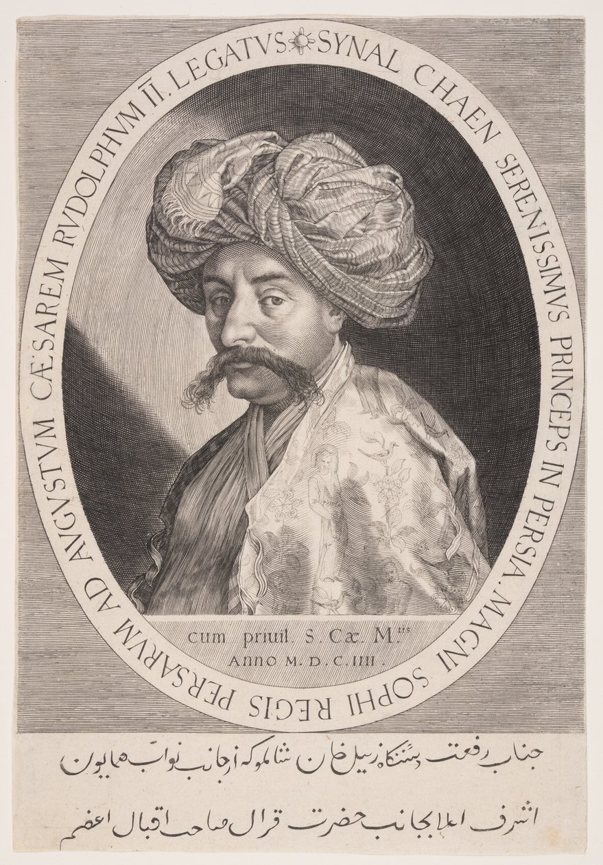 Synal Chaen (Zeynal Khan Shamlu), Perzsia prágai nagykövete alkotó: Aegidius Sadeler II