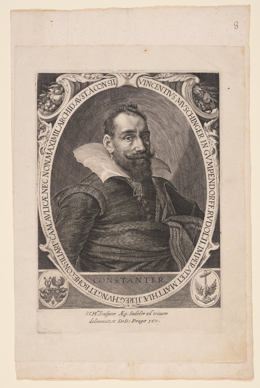 Vincent Muschinger von Gumpendorff, orvos alkotó: Aegidius Sadeler II