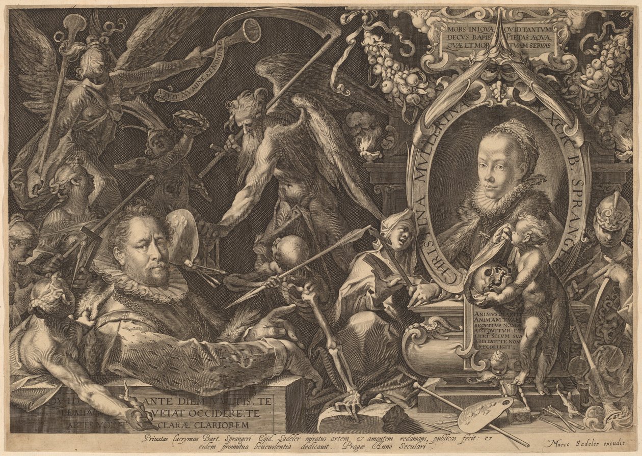 Bartholomaeus Spranger és néhai felesége Christina Muller alkotó: Aegidius Sadeler II, after Bartholomaeus Spranger