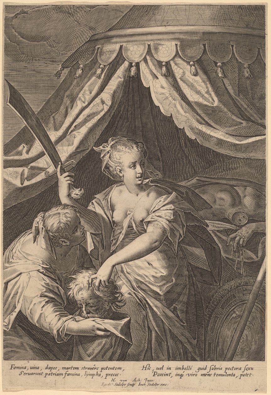 Judit a Holofernész fejével alkotó: Aegidius Sadeler II, after Hans von Aachen