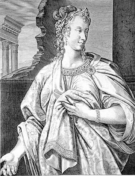 Aelia Petina, Claudius felesége (metszet) alkotó: Aegidius Sadeler or Saedeler