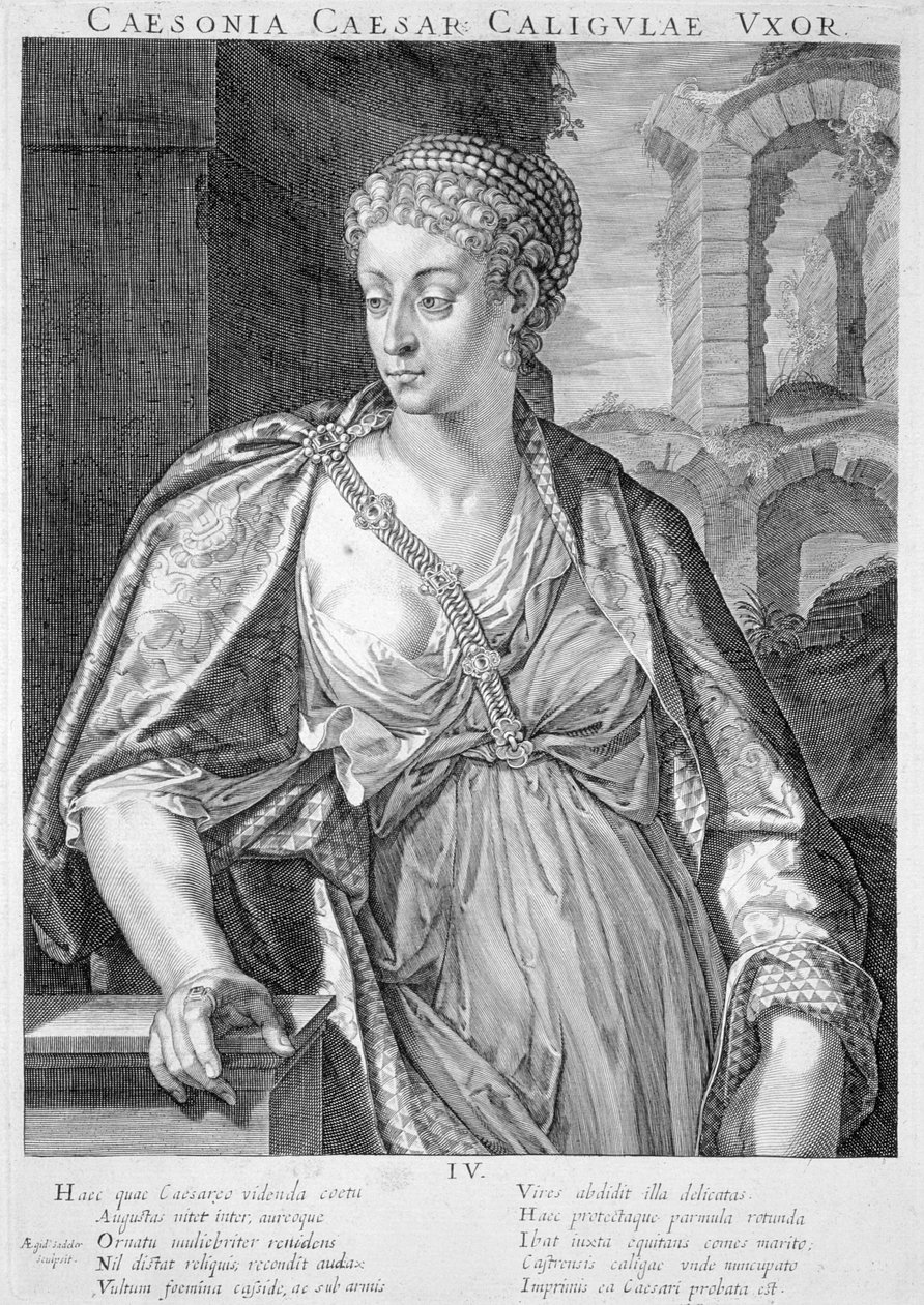Caesonia, Caligula felesége alkotó: Aegidius Sadeler or Saedeler