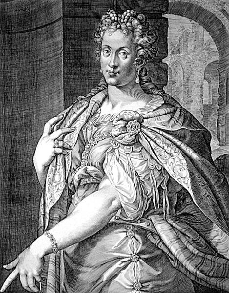 Flavia Domicilla, Vespasianus felesége (metszet) alkotó: Aegidius Sadeler or Saedeler