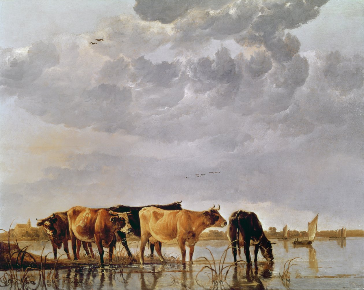 Tehenek a folyóban, 1650 körül alkotó: Aelbert Cuyp