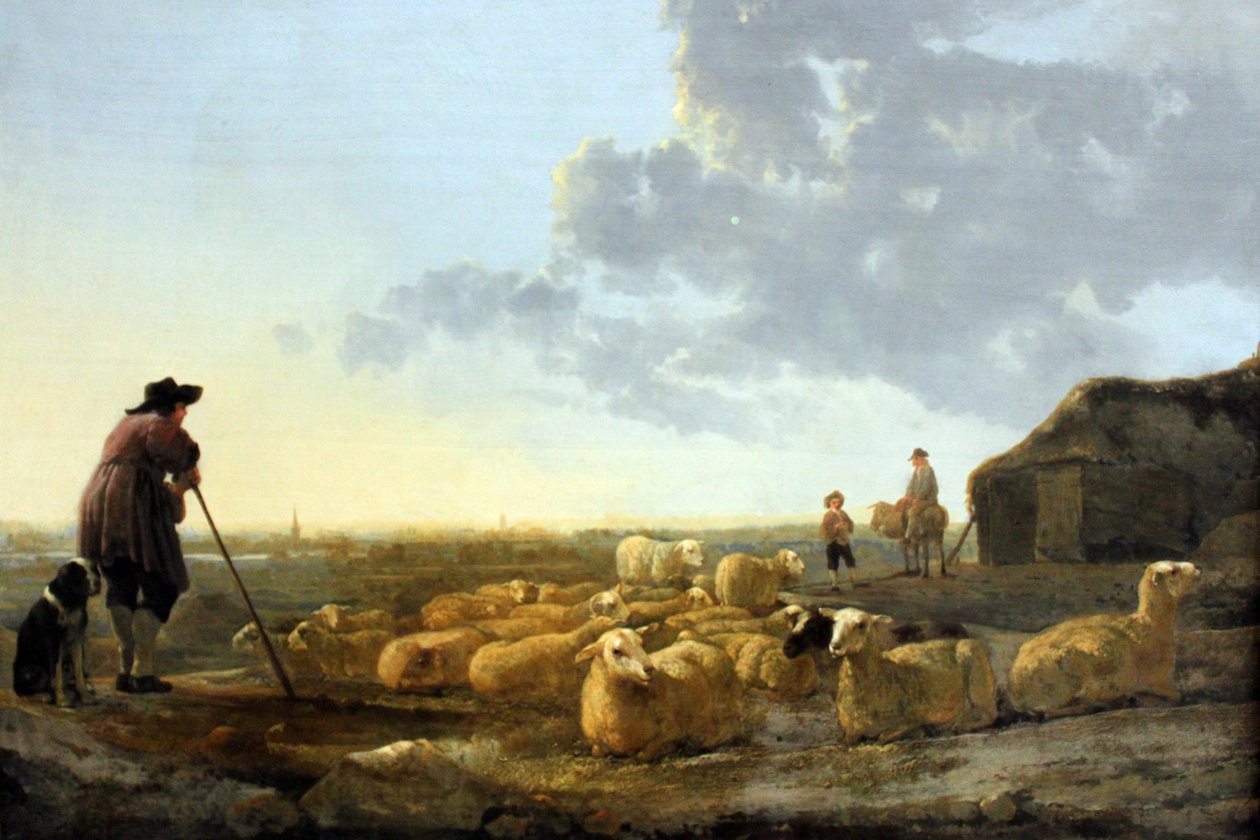 Birkanyáj a legelőn alkotó: Aelbert Cuyp
