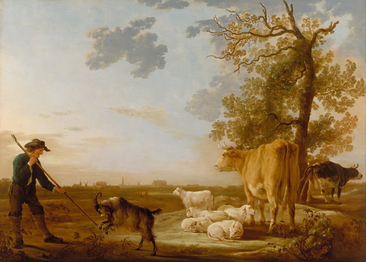 Táj szarvasmarhával alkotó: Aelbert Cuyp