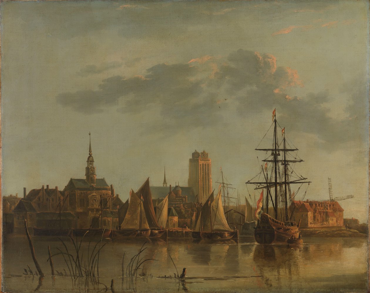 Dordrecht kilátása a naplementekor alkotó: Aelbert Cuyp (copy after)