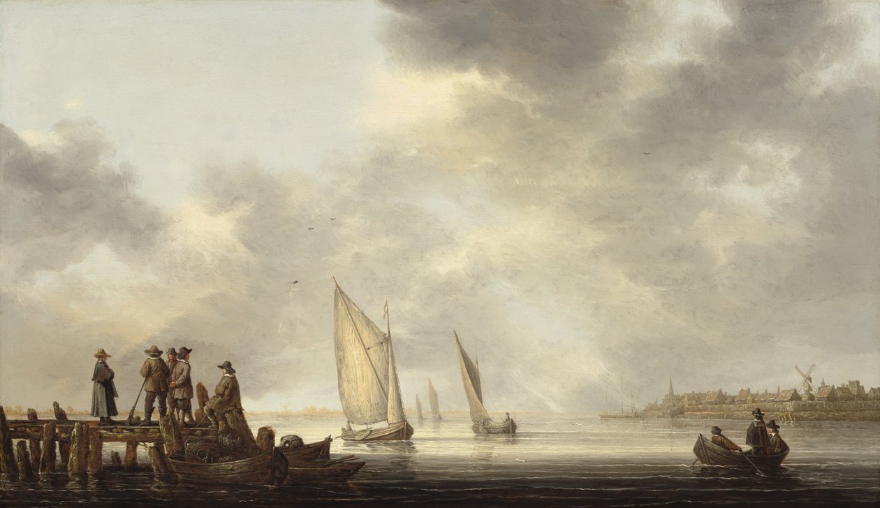 Dordrechtre néző móló alkotó: Aelbert Cuyp