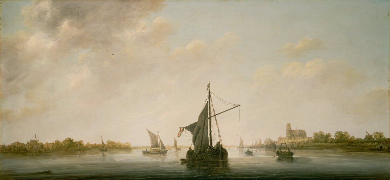 A Maas kilátása Dordrechtnél alkotó: Aelbert Cuyp