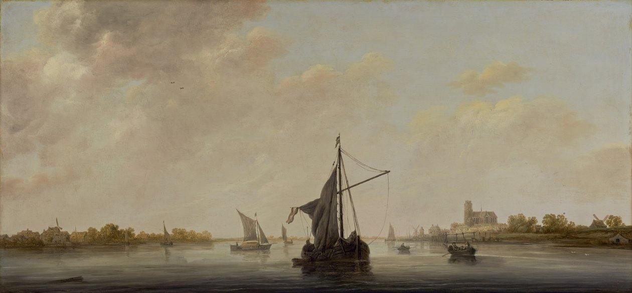 A Maas kilátása Dordrechtnél alkotó: Aelbert Cuyp