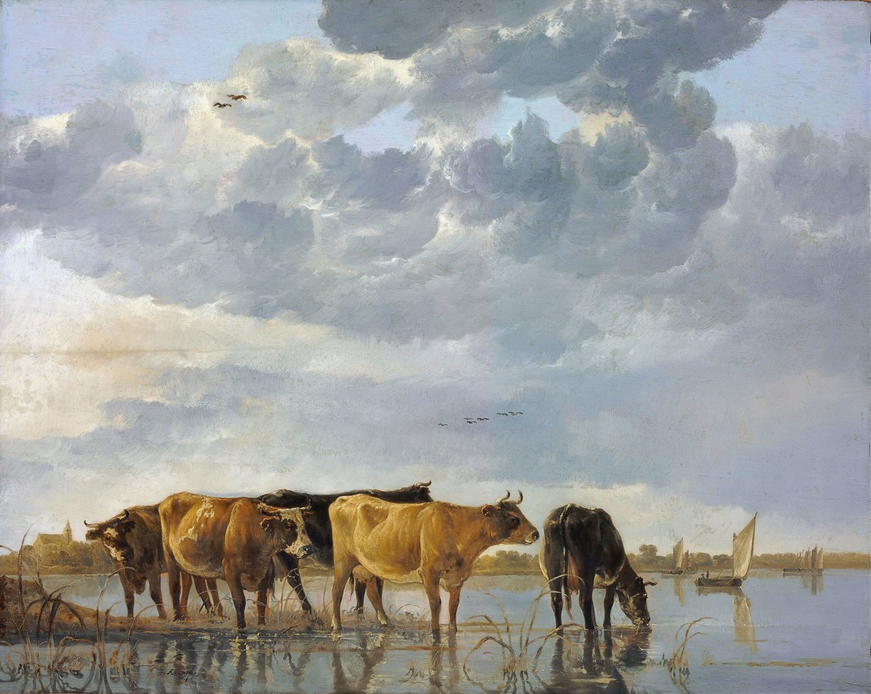 Szarvasmarha a vízben alkotó: Aelbert Cuyp