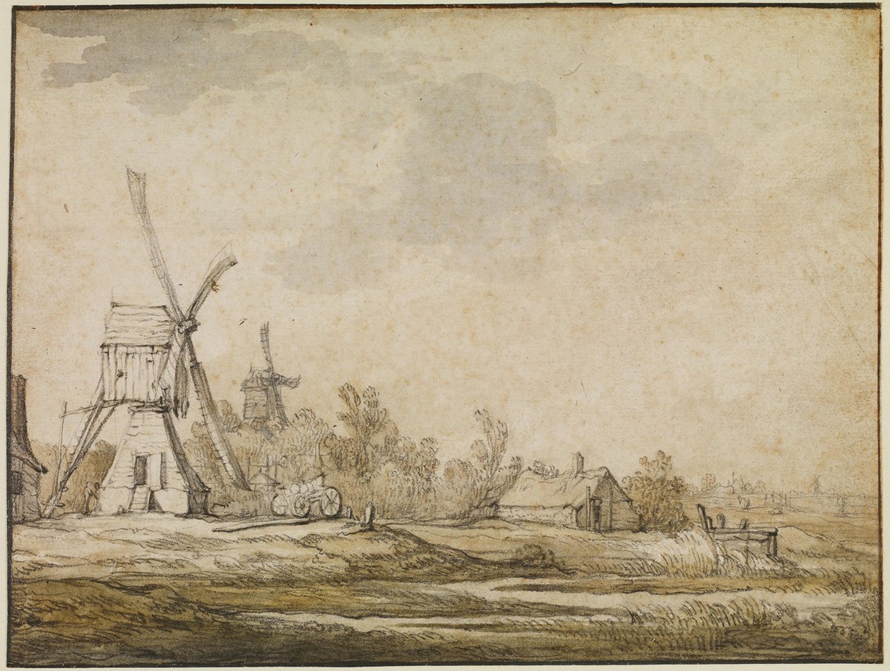 Tájkép malmokkal alkotó: Aelbert Cuyp